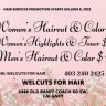 Haircut & Color promotion